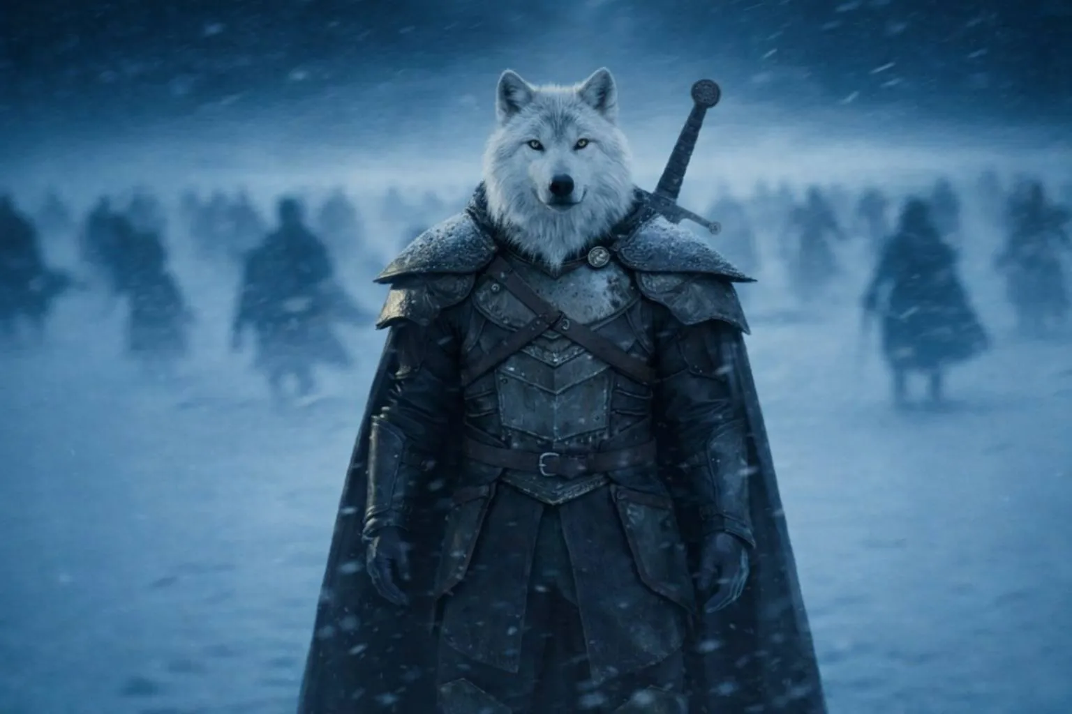 The White Wolf - Arctic landscape